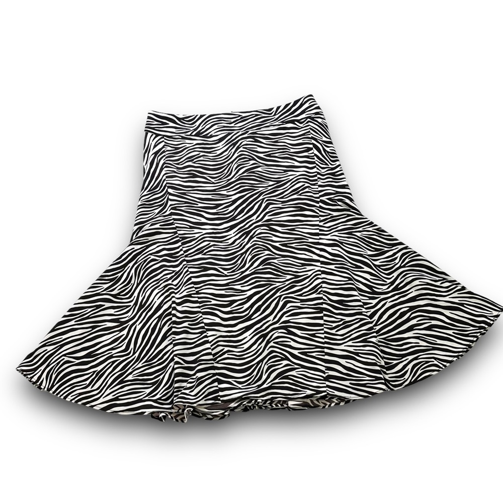 Michael Kors Zebra Mermaid Midi Skirt Size 6